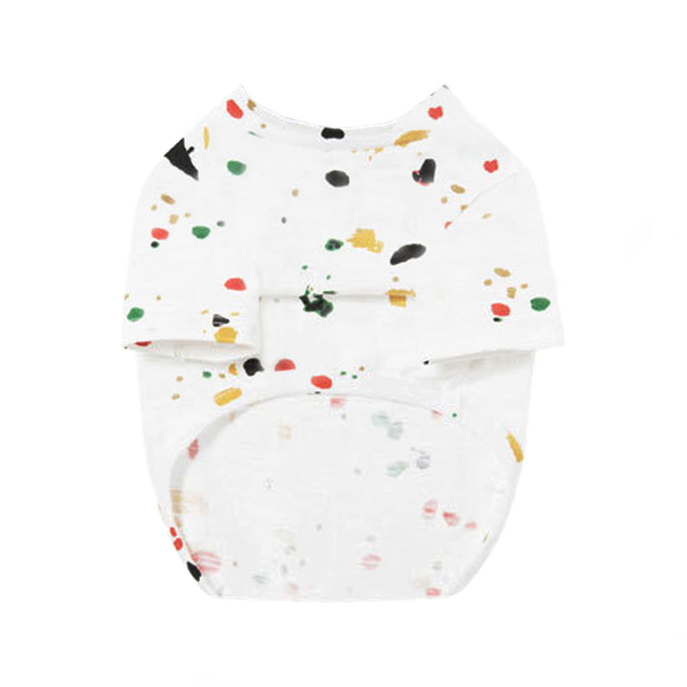 Paint Splatter Pattern Dog T-Shirt