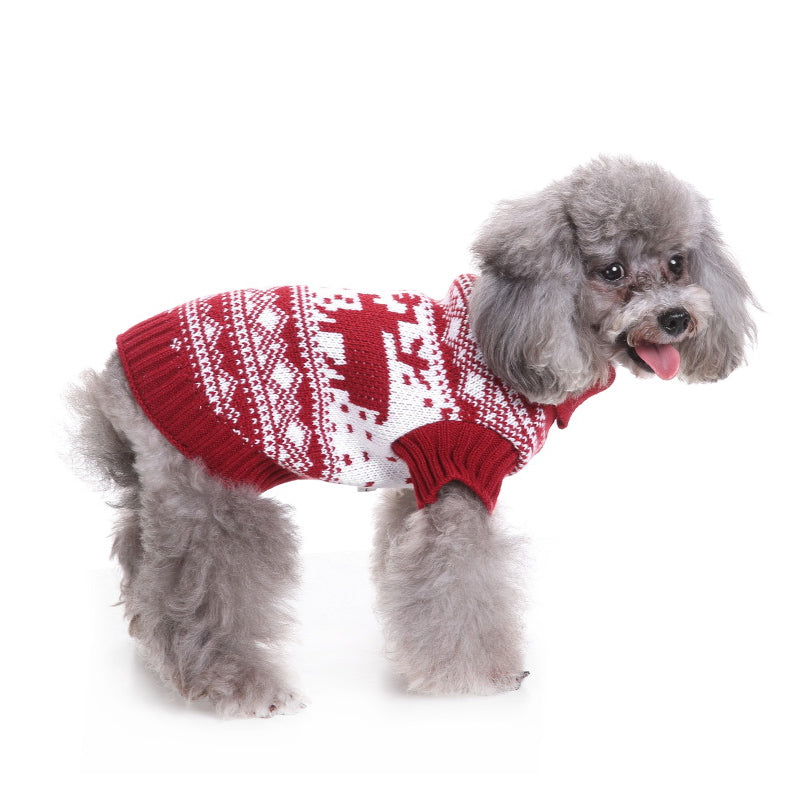 Elk Christmas Sweater for Dogs