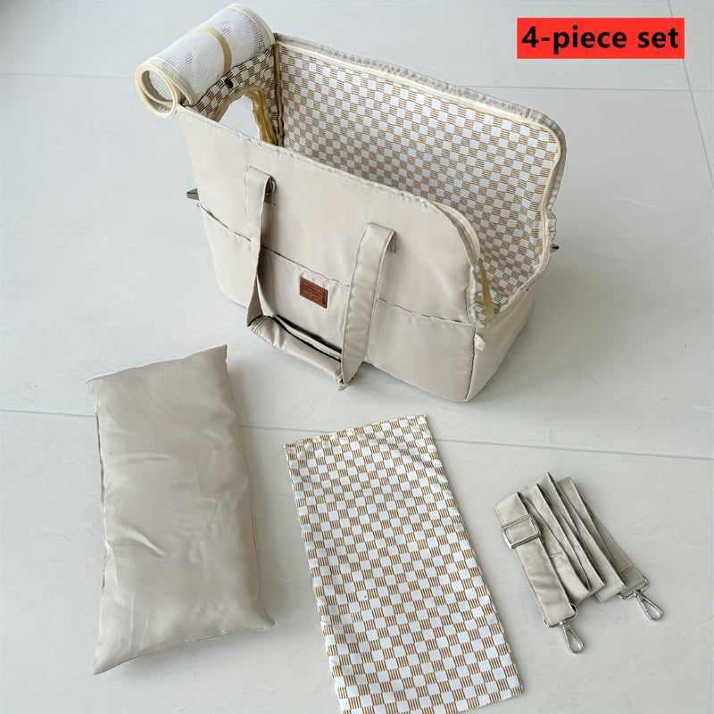 Breathable Hands-Free Pet Sling Carrier – Adjustable Crossbody Bag for Small Dogs & Puppies