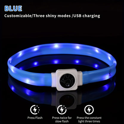 USB Rechargeable LED Dog Collar