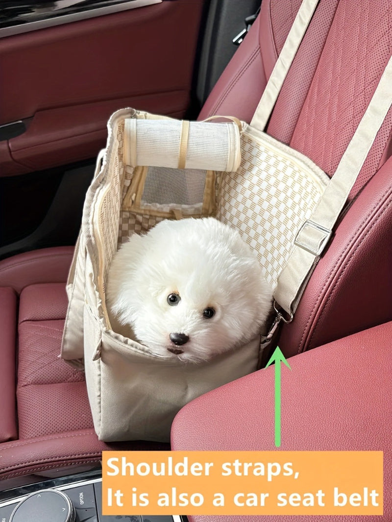 Breathable Hands-Free Pet Sling Carrier – Adjustable Crossbody Bag for Small Dogs & Puppies