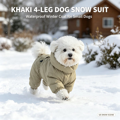 Hooded 4-Legged Dog Snowsuit