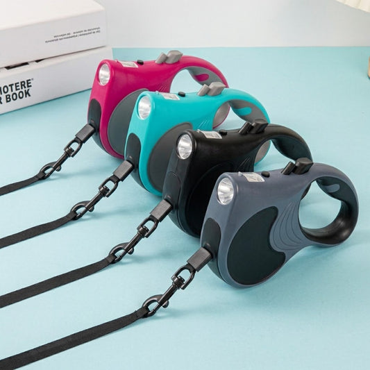 Retractable Dog Leash with Built‑in LED Light
