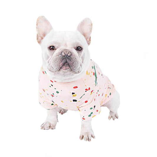 Paint Splatter Pattern Dog T-Shirt