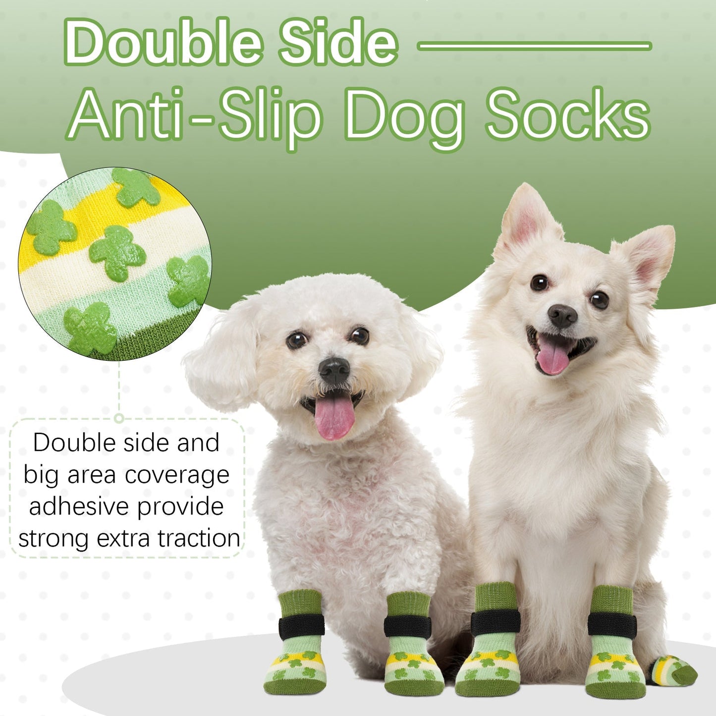 3 Pair Warm Dog Socks