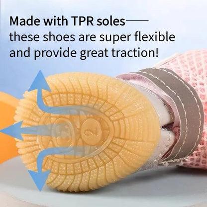 Dog Glowing shoes for Small Dogs (4 Pack)