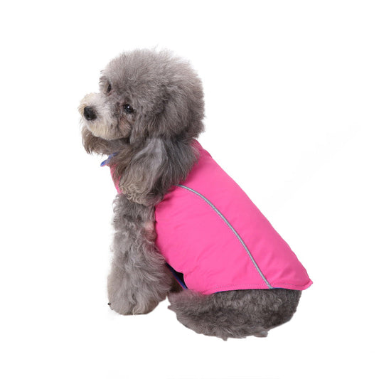 Reversible Color Dog Jacket with D-ring