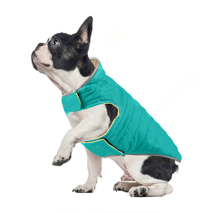 Reversible Waterproof Dog Jacket for Winter