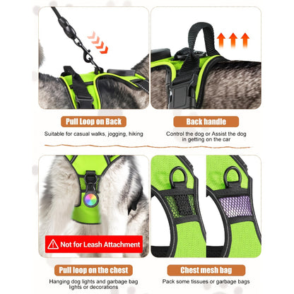 2‑Pack Night Light Dog Harness Set