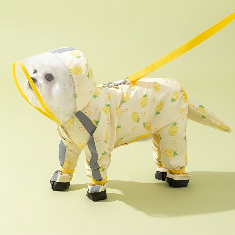 Full‑Coverage 4‑Leg Dog Raincoat