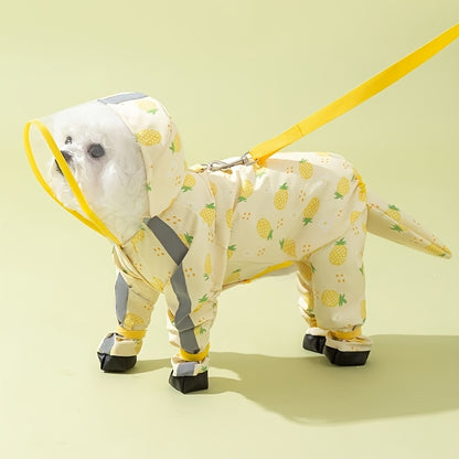 Full‑Coverage 4‑Leg Dog Raincoat