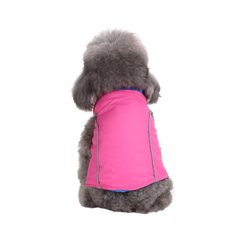 Reversible Color Dog Jacket with D-ring