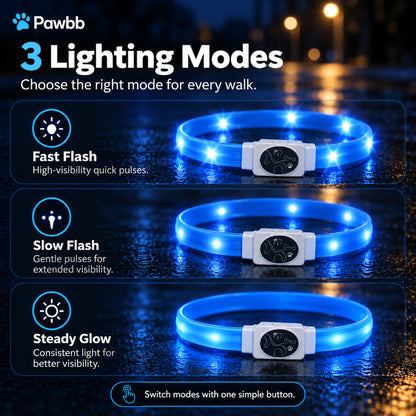 LED Night-Walk Safety Collar