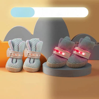 Dog Glowing shoes for Small Dogs (4 Pack)