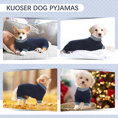 Fleece Dog Sweater Warm Dog Pajamas