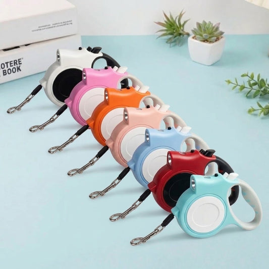 Retractable Dog Leash with Built‑in LED Light