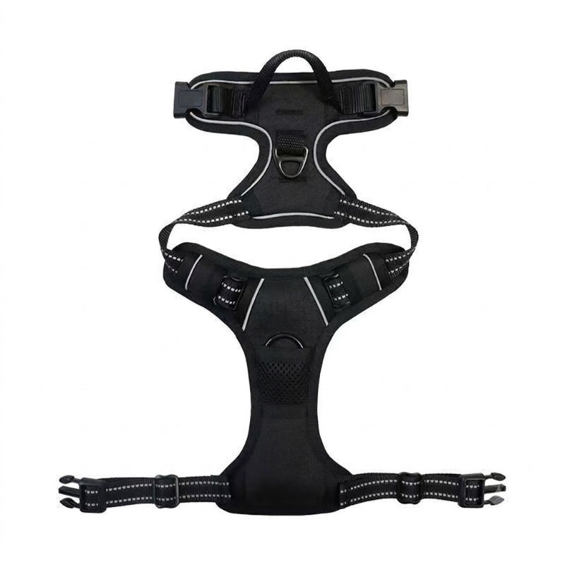 Reflective No‑Pull Dog Harness Combo with 1 Pet Leash