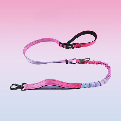 Hands-free dog leash, crossbody dog leash, with car seat belt, suitable for walking, jogging, hiking, traveling, etc.