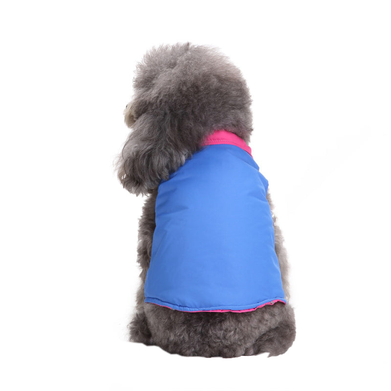 Reversible Color Dog Jacket with D-ring