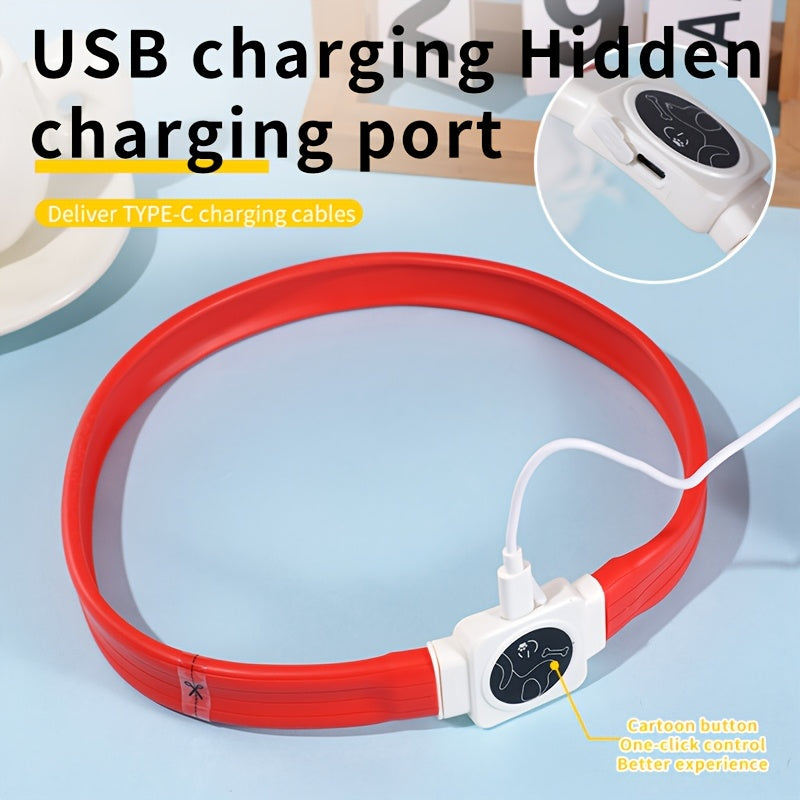 USB Rechargeable LED Dog Collar