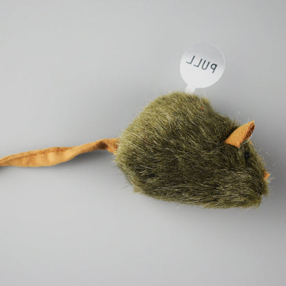 Plush simulated mouse for cats and dogs, scratch-resistant and bite-resistant interactive pet toy