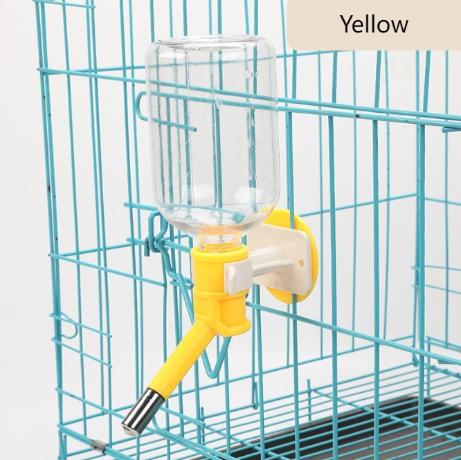 Hanging water bottle for pets, ball-operated water dispenser, cat and dog water bottle, automatic water dispenser