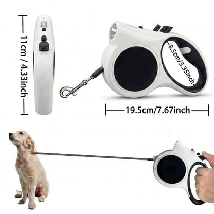 Retractable Dog Leash with Built‑in LED Light