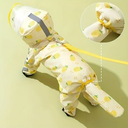 Full‑Coverage 4‑Leg Dog Raincoat