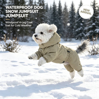 Hooded 4-Legged Dog Snowsuit
