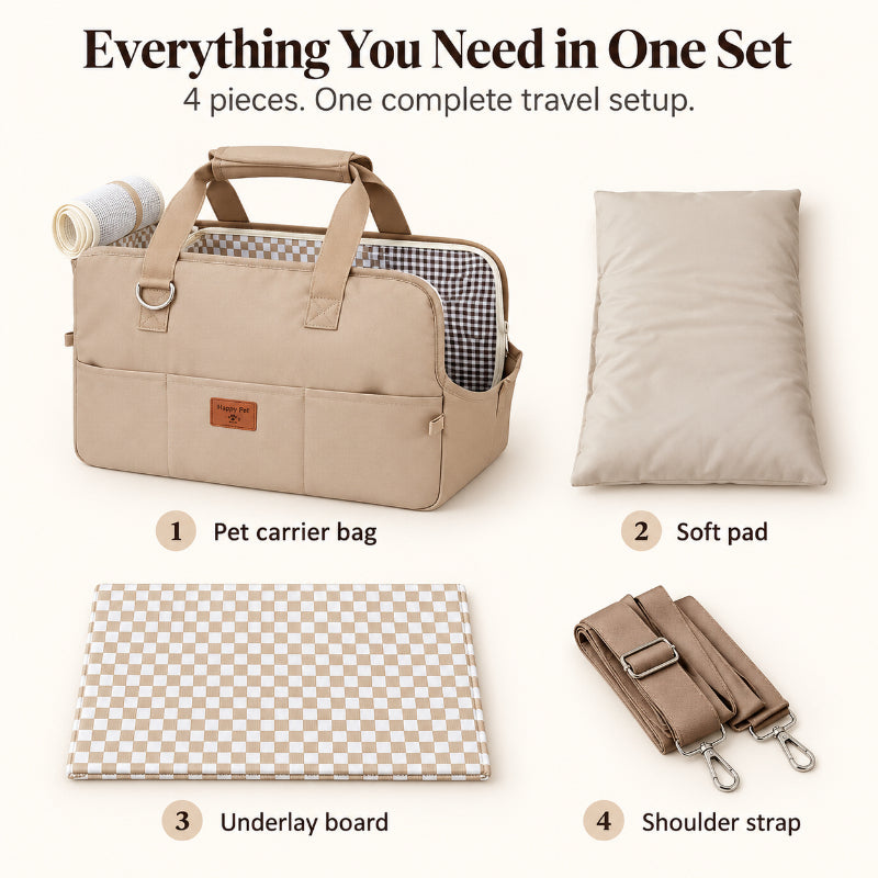 4-Piece Convertible Pet Carrier Set