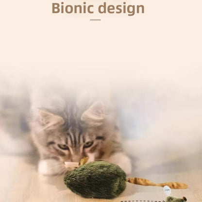 Plush simulated mouse for cats and dogs, scratch-resistant and bite-resistant interactive pet toy