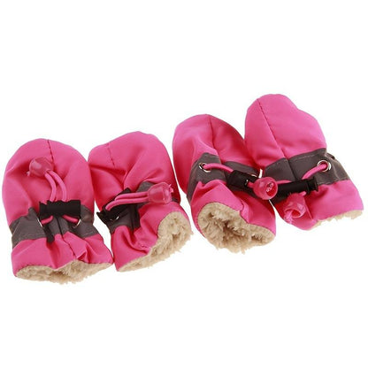 Pawbb™ - 4pcs Waterproof Non-slip Plush Winter Dog Shoes