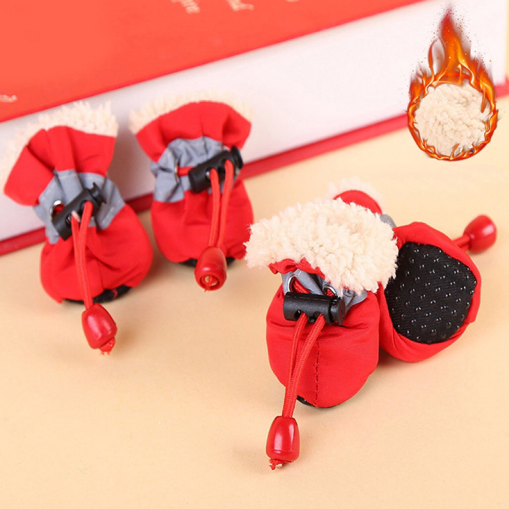 Pawbb™ - 4pcs Waterproof Non-slip Plush Winter Dog Shoes