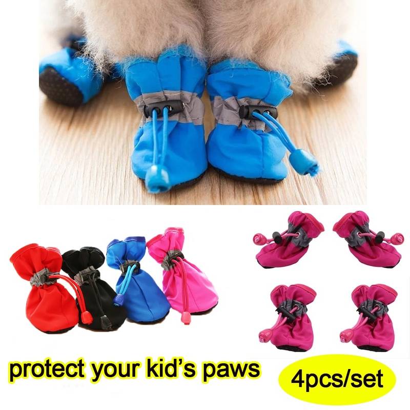 Pawbb™ - 4pcs Waterproof Non-slip Plush Winter Dog Shoes