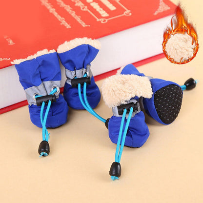 Pawbb™ - 4pcs Waterproof Non-slip Plush Winter Dog Shoes